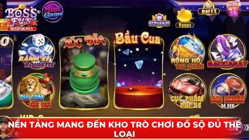 Nền tảng mang đến kho trò chơi đồ sộ đủ thể loại