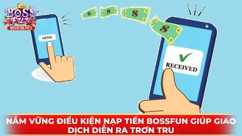 Nắm vững điều kiện nạp tiền Bossfun giúp giao dịch diễn ra trơn tru Nắm vững điều kiện nạp tiền Bossfun giúp giao dịch diễn ra trơn tru