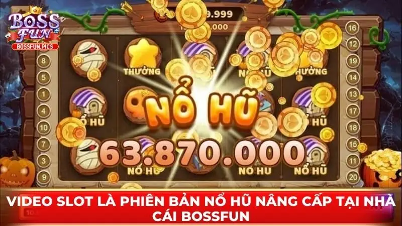 Video Slot là phiên bản nổ hũ nâng cấp tại nhà cái Bossfun