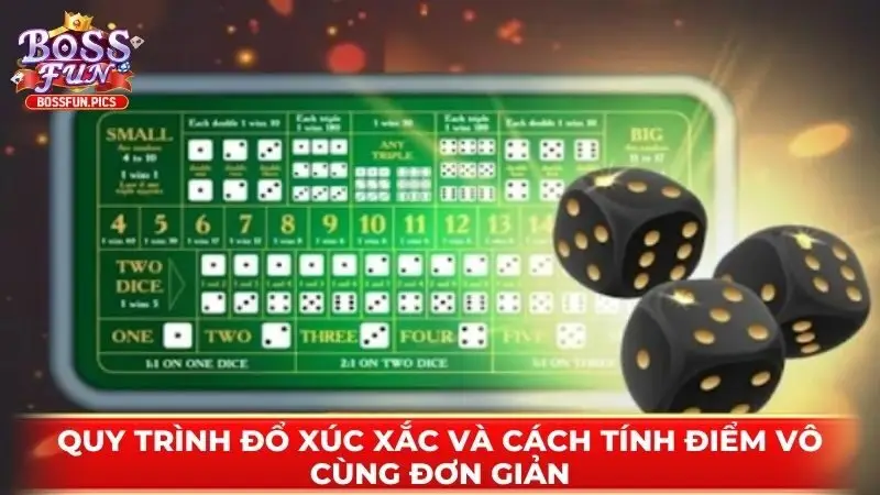 Quy trình đổ xúc xắc và cách tính điểm vô cùng đơn giản